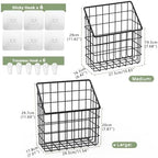 Greentainer 2 Pack Bath Toy Storage Organizer, Large Rustproof Metal Wire Basket, Wall Mounted Hanging Bathtub Holder, Bathroom Shower Caddy for Tub Toys & Toiletries - Image 2