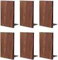 Muso Wood Handmade Walnut Non-Skid Book Ends, 3 Pairs by Musowood