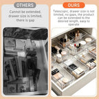 Expandable Drawer Organizer Set, 15 Clear Bins, 2 Sizes - Image 4