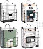 DILIBRA 4 Packs Hanging Wall File Organizer, Foldable Magazine File Holder by DILIBRA