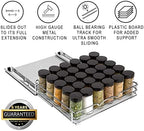 Pull Out Spice Rack for Cabinet, Spice Organizer 12 ⅜"W x 10 ⅜"D x 2 ¾"H - Image 6