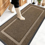 OLANLY Front Door Mat Outside 59x23, All-Season Heavy-Duty Rubber Doormat by OLANLY