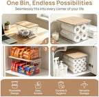 BLULEE Plastic Bag Holder for Grocery Bags, Under Sink Trash Dispenser - Image 2