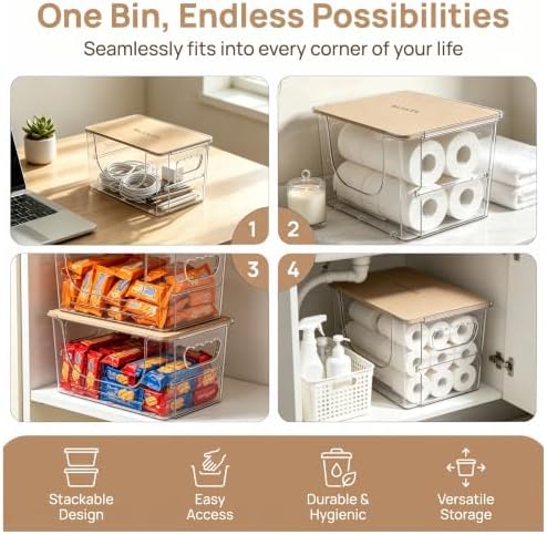 BLULEE Plastic Bag Holder for Grocery Bags, Under Sink Trash Dispenser - Image 2