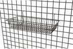 Only Garment Racks #5624B (Pack of 6) Black Wire Baskets for Grid wall and Slat wall - Merchandiser Baskets, Black Wire Basket 24" L x 12" D x 4" H (Set of 6) (Pack of 6) - Image 3
