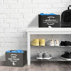 Suzile 200 Pcs Disposable Shoe Covers with 2 Pcs Box Open House Supplies Foldable Booties Shoe Covers Holder Storage Bin for House Indoor Guest Supplies, 10 x 10 x 8 Inch (Black,Gray,Blue) - Image 4