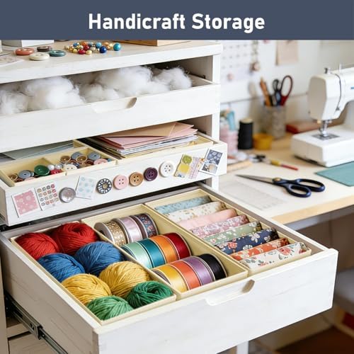 DIMJ Drawer Organizer Clothes - 28 Pack Baby Dresser Organizer for Nursery Closet Organization, Fabric Drawer Organizer Bins for Underwears Socks Bras, Foldable Storage Dividers for Bedroom - Image 6