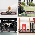 Boot Tray 3 Pack Boot Tray Plastic Door Mat for Garden, Bedroom, Entrance Area, Garage Shoe Mat,Blue - Image 3