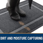OLANLY Front Door Mat Outside 59x40, All-Season Heavy-Duty Rubber Doormat - Image 5