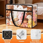 6 Packs 90L Clear Under Bed Storage Containers, Large Clothes Storage Bags - Image 3