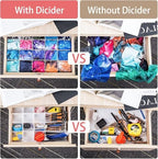 85Pcs Drawer Dividers, Adjustable Drawer Organiser, Cut at Will for Tidying Clutter Clothes, Socks, Makeup, Dresser, Kitchen White - Image 4