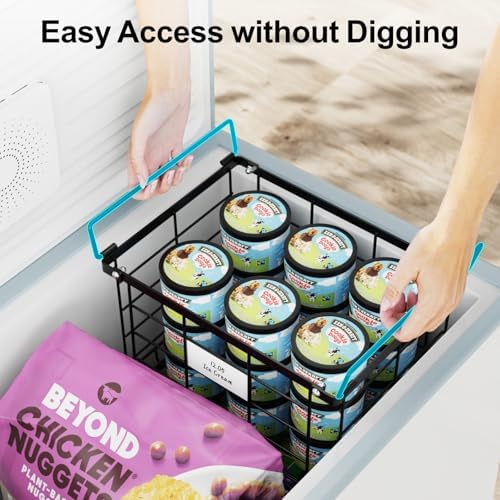 iSPECLE Freezer Organizer Bins - Stackable for 3.5 Cu.ft Freezer, 3 Pack - Image 5