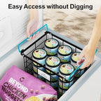 iSPECLE Freezer Organizer Bins - Stackable for 3.5 Cu.ft Freezer, 3 Pack - Image 5