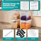 Sorbus Air Tight Pantry Storage Containers, with Lids (6 Pack) - Image 6