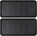 Rubber Boot Tray - 2 Pack Black 16x32 inch Waterproof Shoe Tray by Unknown