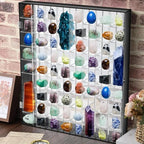 Cinnvoice Rock Display Case 72 Grids,Black Border,Square - Image 4