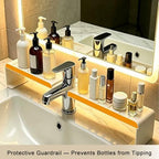 Vertical Faucet Storage Rack, Over the Sink Shelf, White, 23.6in/60cm - Image 4
