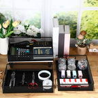 Tandefio 3 Pcs Black Desk Drawer Organizer Bulk Metal Mesh Tray - Image 6
