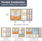 DIMJ Drawer Organizer Clothes 24 Pack - Foldable Baby Organizers and Storage & Dresser Organizer for Bedroom, Closet - Nursery Organization Dresser Dividers for underwear, Sock,Bra, Belt, Tie - Image 3