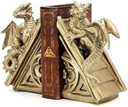 Bellaa Dragon Bookends, Set Vintage Decorative Book Ends 21503 - Image 4