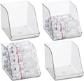 iDesign Plastic Water Bottle Organizer for Fridge, Clear, 4-Pack by iDesign