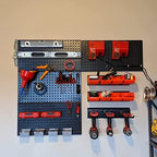 Wallmaster 8-Bin Storage Bins Garage Rack System 2-Tier Orange Tool Organizers Cube Baskets Wall Mount Organizations (Orange) (Pack of 2) - Image 7