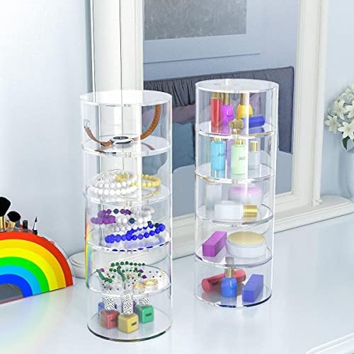 NIUBEE Belt Organizer for Closet, Acrylic Belt Storage Holder Box, 5 Layers - Image 5