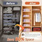 Vacuum Bags for Travel with Pump, Vacuum Sealer Bags for Clothes at Home - Image 5
