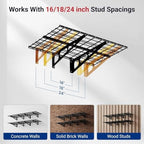 FLEXIMOUNTS 4-Pack 2x3ft Garage Shelving, 24"x72" Storage Shelves, Black - Image 4