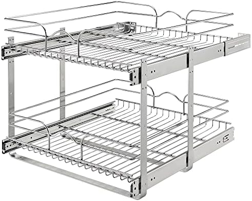 Rev-A-Shelf Pullout Organizer for Cabinets, Min Opening Width 20.5" by Rev-A-Shelf