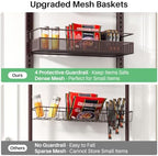 SNTD 8 Tiers Over the Door Organizer, 17" W x 6" D x 69" H, Bronze - Image 5