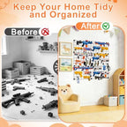 Wall Mount Toy Gun Storage Organizer,Organizer for Toy Gun with Bag - Image 5