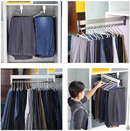 Closet Clothes Hanger Rail,Pull-Out Closet Rod 30-60cm,Wardrobe Clothing Rail,Closet Organizer Rack for Pants and Coat (350MM/13.7INCH) - Image 4