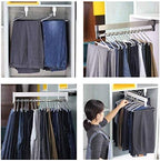 Closet Clothes Hanger Rail,Pull-Out Closet Rod 30-60cm,Wardrobe Clothing Rail,Closet Organizer Rack for Pants and Coat (600MM/23.6INCH) - Image 4