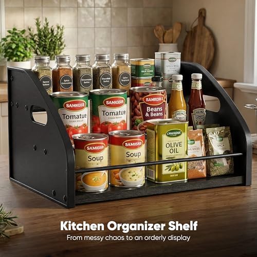 Countertop Liquor Bottle Organizer Shelf, 3-Tier - Image 6