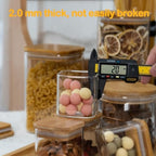 D2scrma 4oz/120ml Square Glass Spice Storage Containers with Lids 12-Pack - Image 5