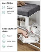 SONGMICS Shoe Bench, Storage Bench, Entryway Bench with Cushion - Image 6