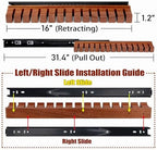 Walnut 14 Belts Organizer with Sliding System - Image 2