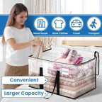 RoomHacks Moving Bags, Heavy Duty Large Storage Bags, 125L, 6 Pack, Clear - Image 4