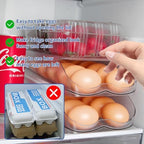 MesRosa Egg Holder for Fridge, Automatic Rolling Egg Organizer -3 Layer - Image 3