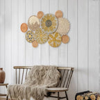 Tatuo 11 Pcs Boho Wall Basket Decor Woven Wall Hanging Art, Lively - Image 6