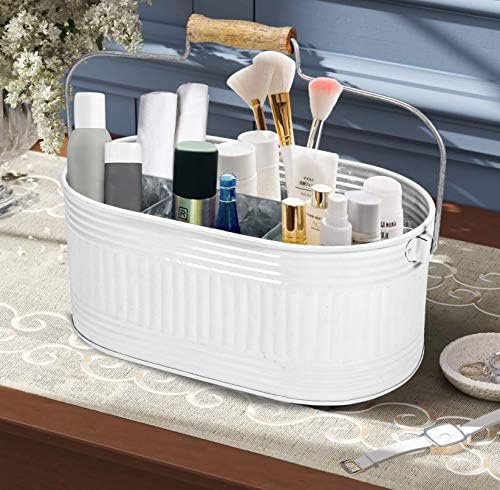 Alpha Living Home White Silverware Organizer, Farmhouse Cutlery Holder Tray - Image 6