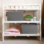 CHICVITA 30L Large Fabric Closet Baskets for Shelves, 4Pack, Grey - Image 2
