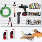 Heavy-Duty Slatwall Baskets and Hooks - Slatwall Accessories for Standard Slatwall Panels | Ideal for Organizing Garages and Workshops - Image 3