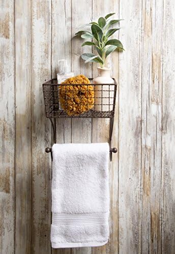 DII Rustic Bathroom Décor, Metal Storage, Small Towel Bar, Rustic - Image 6