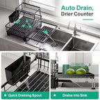 Swedecor Large 2 Tier Dish Drying Rack - Expandable for Kitchen Counter - Image 3