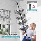 KEGII Corner Shower Caddy Tension Pole, Stainless Steel Shower Organizer - Image 5