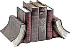 Bellaa Decorative Bookends Vintage Books Ends Retro Old World Farmhouse Country Cottage Bookshelf Library Home Decor 7 inch Antiques 23509 - Image 6