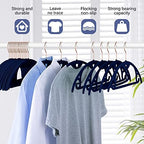 Velvet Hangers Felt Clothes Hangers 50 Pack Blue - Image 2