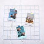 PATIKIL 16"x16" Wire Grid Panel, 2 Pack Wall Grid Decorative Panels Board Photo Pictures Display Decor Hanging Organizer for Home Office, White - Image 4